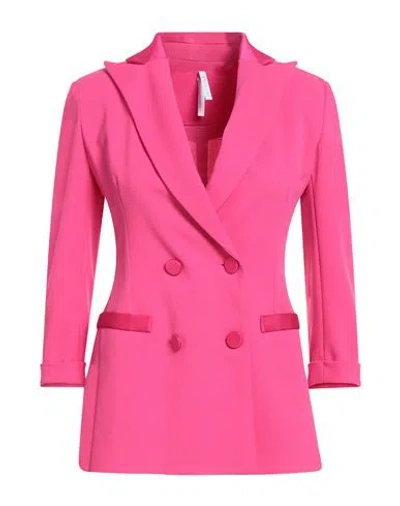 Imperial Woman Blazer Fuchsia Size Xxs Polyester, Elastane