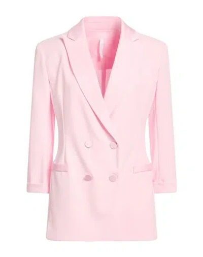 Imperial Woman Blazer Pink Size L Polyester, Elastane