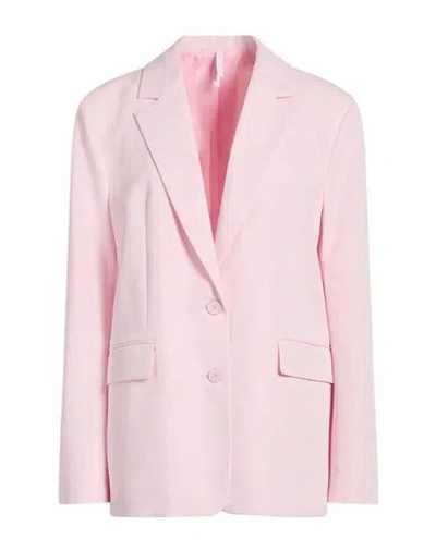 Imperial Woman Blazer Pink Size M Polyester, Viscose, Elastane