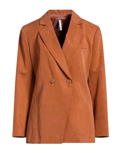 Imperial Woman Blazer Rust Size S Lyocell, Acrylic In Red