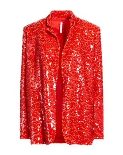 Imperial Woman Blazer Tomato Red Size S Polyester, Polyamide, Elastane