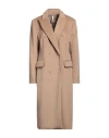 Imperial Woman Coat Camel Size L Polyester, Viscose In Beige