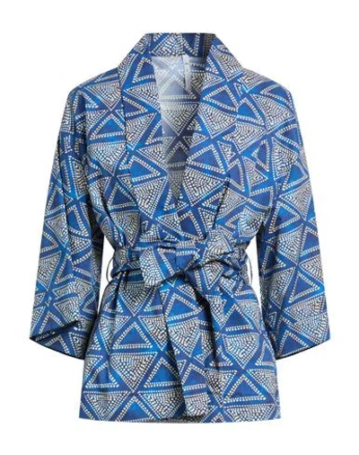 Imperial Woman Jacket Blue Size S Cotton, Elastane