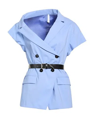 Imperial Woman Jacket Light Blue Size M Cotton, Polyamide, Elastane