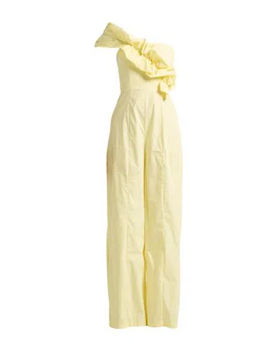 Imperial Woman Jumpsuit Yellow Size Xs Cotton In Neutral