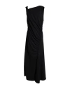 Shop Imperial Woman Maxi Dress Black Size Xs Polyester, Elastane