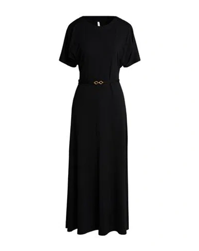 Imperial Woman Maxi Dress Black Size Xs Viscose, Polyamide, Elastane