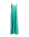 Imperial Woman Maxi Dress Turquoise Size M Polyester, Elastane In Blue