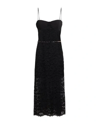 Imperial Woman Midi Dress Black Size M Polyimide, Rubber, Rayon