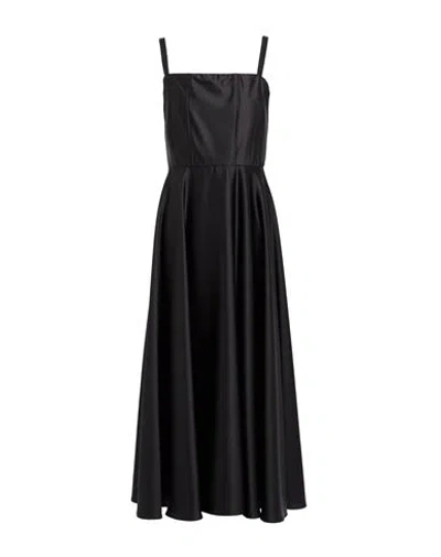 Imperial Woman Midi Dress Black Size S Polyester, Elastane