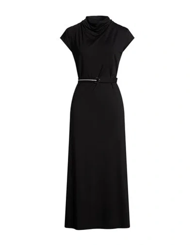 Imperial Woman Midi Dress Black Size S Viscose, Polyamide, Elastane