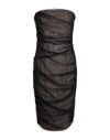 Imperial Woman Midi Dress Black Size Xl Polyamide, Elastane, Polyester In Black