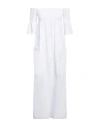 IMPERIAL IMPERIAL WOMAN MIDI DRESS IVORY SIZE XS COTTON
