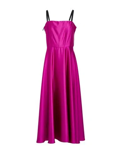 Imperial Woman Midi Dress Magenta Size M Polyester, Elastane