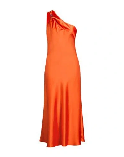 Imperial Woman Midi Dress Orange Size M Polyester