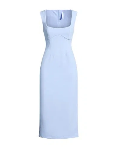 Imperial Woman Midi Dress Sky Blue Size Xs Polyester, Elastane