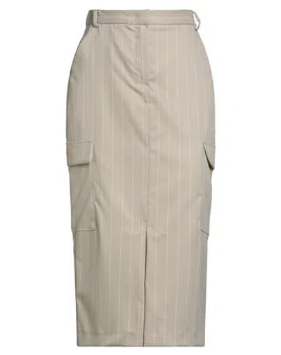 Imperial Woman Midi Skirt Beige Size S Polyester, Viscose, Elastane In Sand