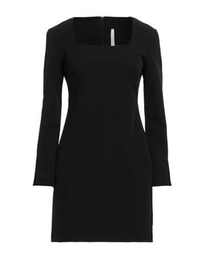 Imperial Woman Mini Dress Black Size L Polyester, Elastane