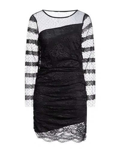 Imperial Woman Mini Dress Black Size S Polyamide