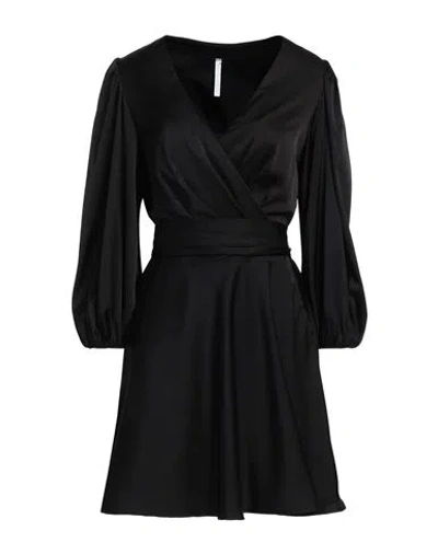 Imperial Woman Mini Dress Black Size S Polyester, Elastane
