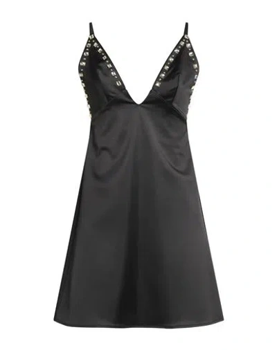 Imperial Woman Mini Dress Black Size Xs Polyester, Elastane