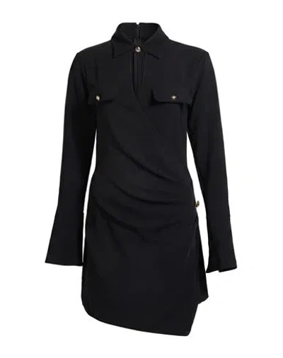 Imperial Woman Mini Dress Black Size Xs Polyester, Elastane