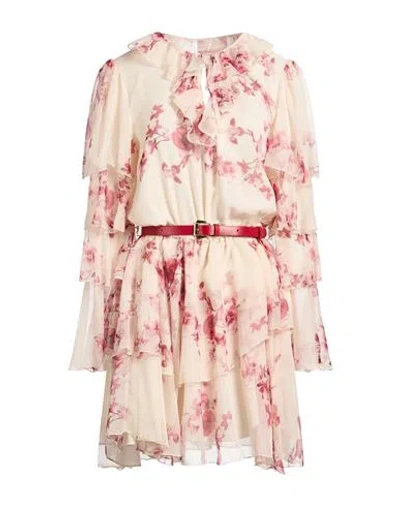 Imperial Woman Mini Dress Blush Size S Polyester In Multi