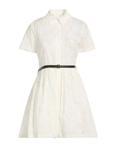 Imperial Woman Mini Dress White Size L Cotton