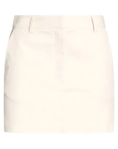 Imperial Woman Mini Skirt Cream Size Xxs Polyester, Viscose, Elastane In Neutral