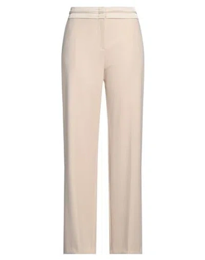 Imperial Woman Pants Beige Size L Polyester, Elastane