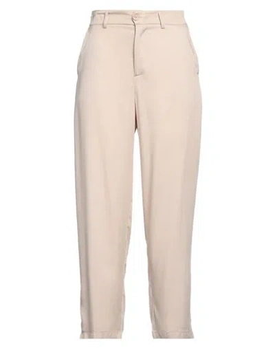 Imperial Woman Pants Beige Size Xxs Viscose