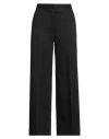 Imperial Woman Pants Black Size Xl Polyester, Viscose, Elastane, Acetate In Black