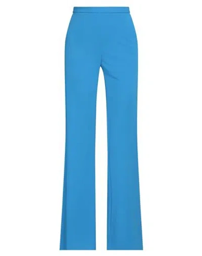 Imperial Woman Pants Blue Size Xxs Polyester, Elastane In Blue