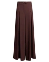 Imperial Woman Pants Chocolate Brown Size M Polyester, Elastane In Burgundy
