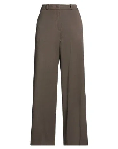 Imperial Woman Pants Chocolate Brown Size Xl Polyester, Viscose, Elastane