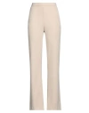 Imperial Woman Pants Cream Size M Polyester, Elastane In White
