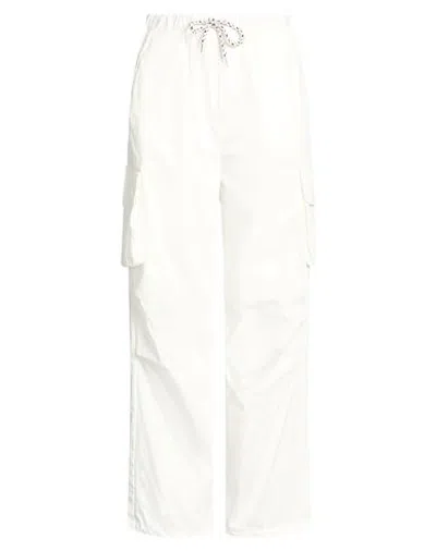 Imperial Woman Pants Cream Size S Cotton, Polyamide, Elastane In White