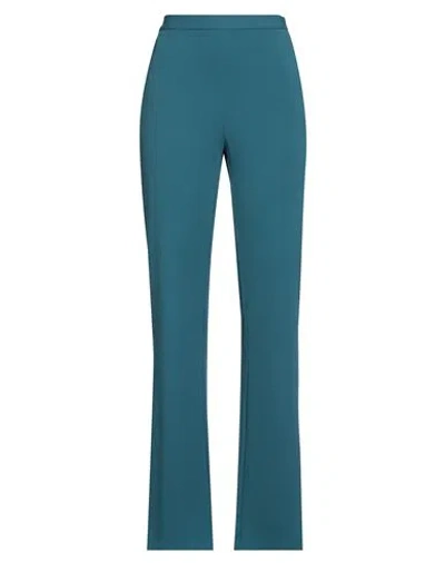 Imperial Woman Pants Deep Teal Size L Polyester, Elastane In Green