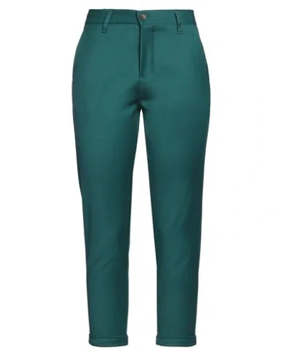 Imperial Woman Pants Emerald Green Size 12 Polyester, Viscose, Elastane