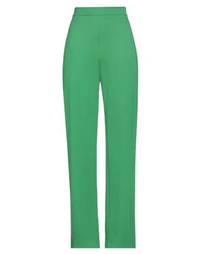 Imperial Woman Pants Green Size L Viscose, Polyamide, Elastane