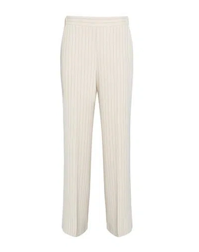 Imperial Woman Pants Ivory Size S Polyester, Elastane In White