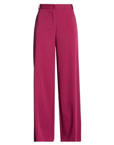 Imperial Woman Pants Magenta Size L Polyacrylic, Viscose, Elastane In Purple