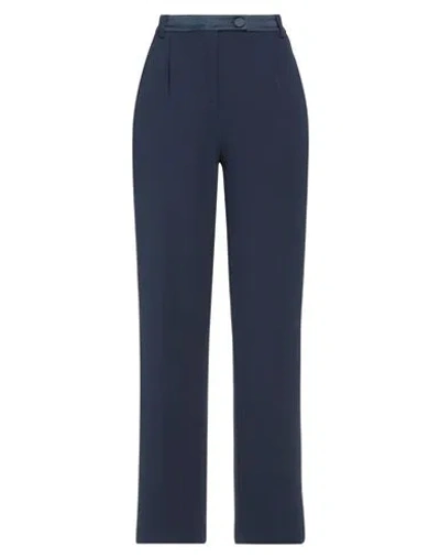 Imperial Woman Pants Midnight Blue Size Xs Polyester, Elastane