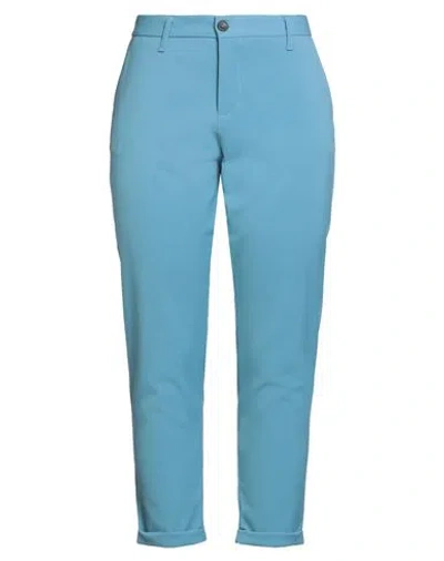 Imperial Woman Pants Pastel Blue Size 14 Polyester, Viscose, Elastane