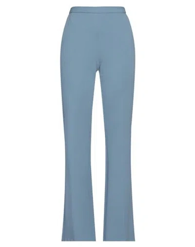 IMPERIAL IMPERIAL WOMAN PANTS PASTEL BLUE SIZE M POLYESTER, ELASTANE 