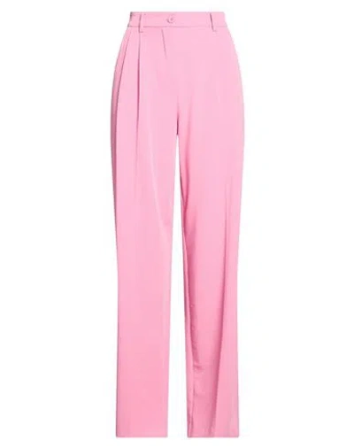 Imperial Woman Pants Pink Size Xs Polyester, Viscose, Elastane