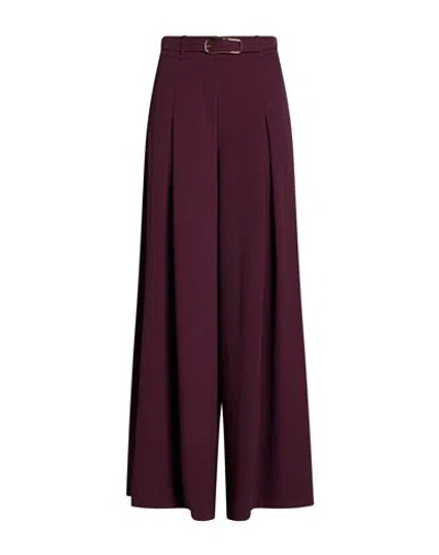 Imperial Woman Pants Plum Size Xs Polyester, Elastane In Purple