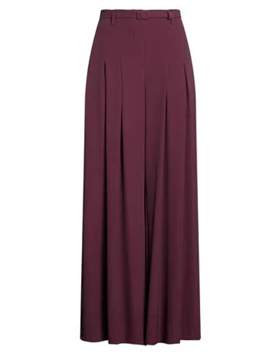 Imperial Woman Pants Plum Size Xxs Polyester, Elastane In Purple