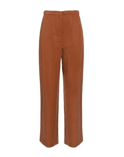 Imperial Woman Pants Rust Size S Lyocell, Acrylic In Red