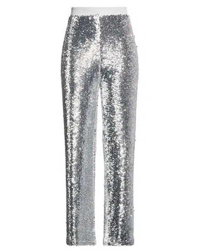 Imperial Woman Pants Silver Size M Polyester, Elastane